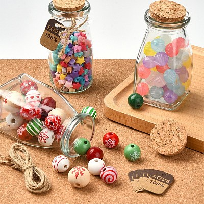 12Pcs 2 Styles Glass Bottle CON-YW0001-63-1