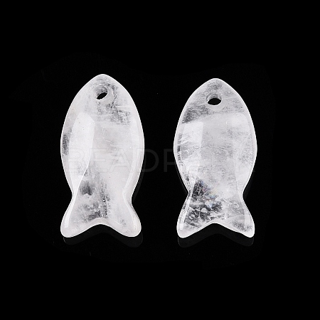 Natural Quartz Crystal Pendants X-G-N342-106P-1