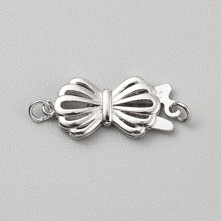 925 Sterling Silver Box Clasps STER-WH0004-062P-1