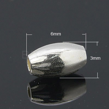 925 Sterling Silver Beads STER-A010-147-6x3mm-1