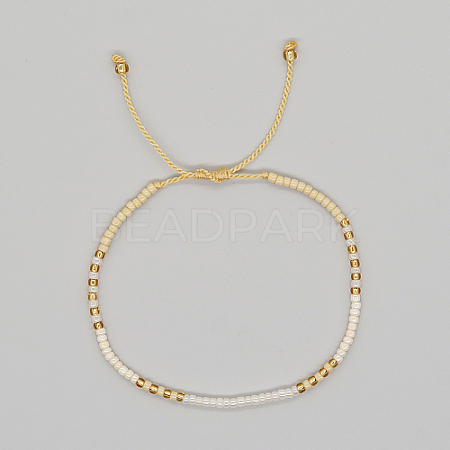 Glass Seed Braided Beaded Bracelets XC9959-13-1