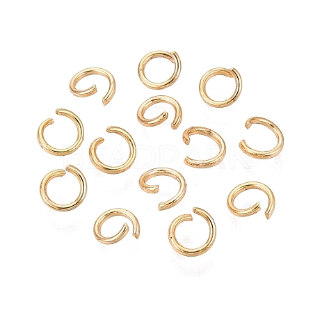 304 Stainless Steel Open Jump Rings STAS-Q113-5x0.8mm-G-01-1
