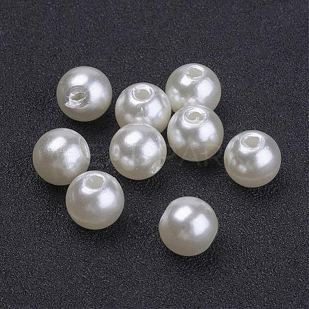 Imitated Pearl Acrylic Beads PACR-8D-12-1