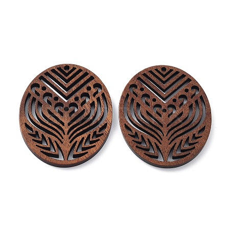 Walnut Wood Laser Cut Pendants WOOD-Q051-04E-1