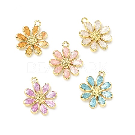 Brass Enamel Pendants KK-B171-01G-1
