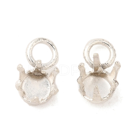 Ion Plating(IP) 304 Stainless Steel Charms Rhinestone Claw Settings STAS-U025-02A-S-1