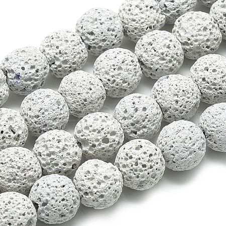 Natural Lava Beads Strands X-G-S255-10mm-01-1