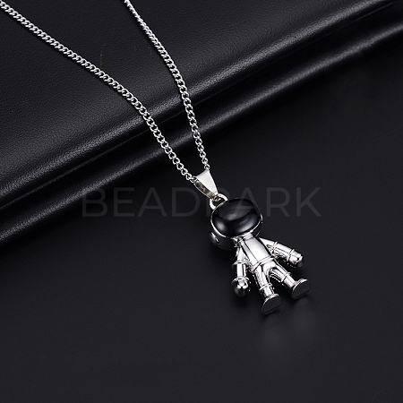 Alloy Pendant 201 Stainless Steel Chain Necklaces for Men FS-WG1D596-01-1