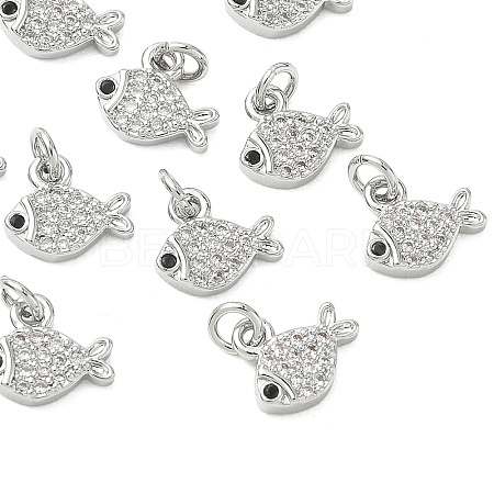 SHEGRACE Brass Micro Pave Cubic Zirconia Pendants XGRQ3D389-488P-1