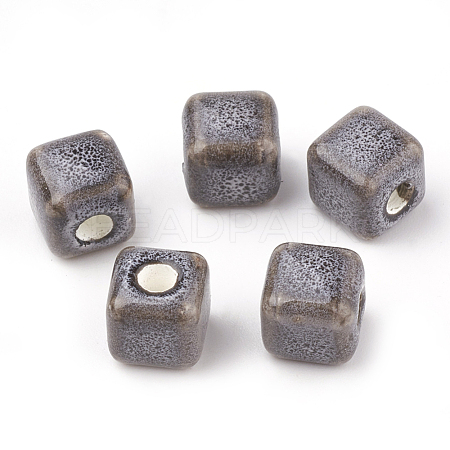 Handmade Porcelain Beads PORC-Q257-8x8-02-1