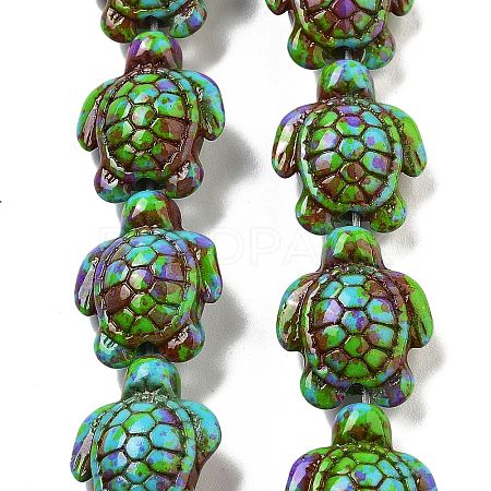 Synthetic Turquoise Dyed Beads Strands G-P507-05L-1
