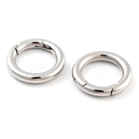 Non-Tarnish 316 Stainless Steel Spring Gate Rings STAS-M296-01P-A-01-1