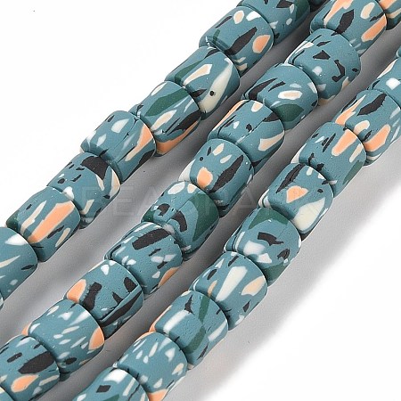 Handmade Polymer Clay Beads Strand X-CLAY-Z002-01Q-1