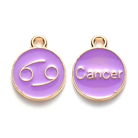 Alloy Enamel Pendants ENAM-S124-01B-01D-1
