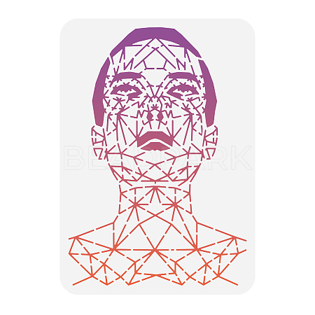 Plastic Drawing Painting Stencils Templates DIY-WH0396-241-1