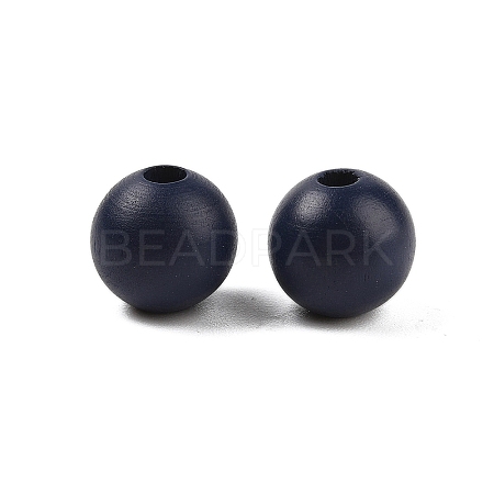 Wood European Beads WOOD-M014-01P-1