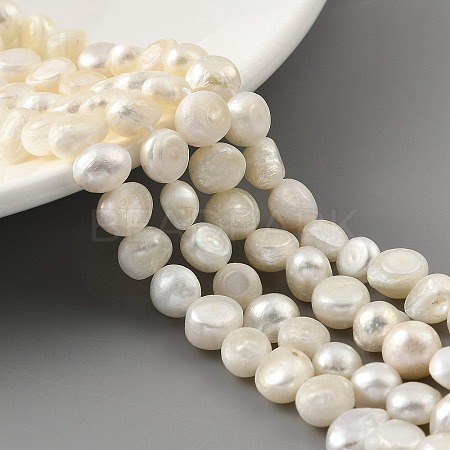 Natural Cultured Freshwater Pearl Beads Strands PEAR-A006-07A-1