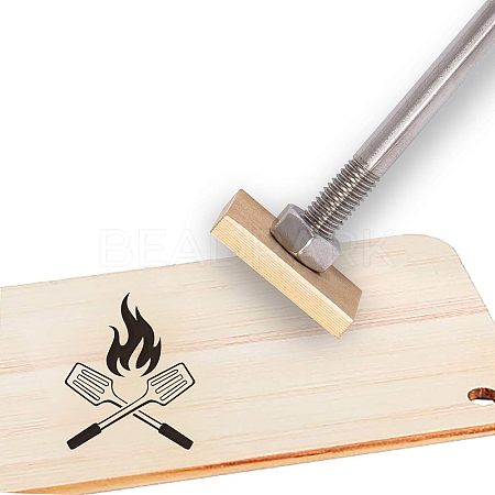 Stamping Embossing Soldering Brass with Stamp AJEW-WH0113-15-71-1
