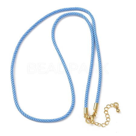 2MM Round Nylon Milan Cord Necklace Makings MAK-F038-C34-G-1