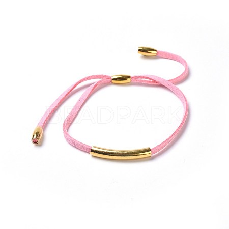 Adjustable Faux Suede Cord Bracelets BJEW-JB04216-01-1