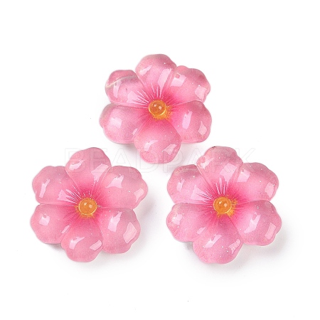 Flower Series Resin Cabochons CRES-Q008-01E-1