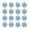 Platinum Plated Alloy Enamel Charms X-ENAM-S118-04F-P-2