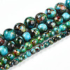 Baking Paint Glass Beads Strands DGLA-N003-8mm-B08-2