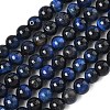 Grade B Natural Tiger Eye Beads Strands G-F591-18-6mm-01-2