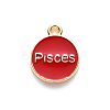 Alloy Enamel Pendants X-ENAM-S124-01B-07H-3