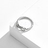 Rhodium Plated 925 Sterling Silver Finger Rings RJEW-BB67007-7-3