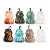 Natural & Synthetic Mixed Gemstone Pendants G-P520-10P-1