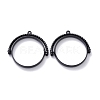 Alloy Open Back Bezel Pendants PALLOY-Z003-12EB-1