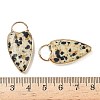 Natural Dalmatian Jasper Pendants G-I393-01G-12-3