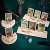 Gorgecraft 2 Sets 2 Style Wooden Tarot Card Stand Holder DJEW-GF0001-46C-02-5