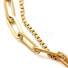 304 Stainless Steel Multi-Strand Chain Bracelets LS-BJEW-G711-03A-G-2