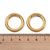 Ion Plating(IP) 316 Stainless Steel Spring Gate Rings STAS-M296-01G-D-3
