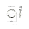 Iron Open Jump Rings IFIN-YW0001-41P-4