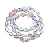 Electroplate Glass Beads Strands EGLA-B010-01A-HR02-3