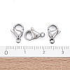 Tarnish Resistant 304 Stainless Steel Lobster Claw Clasps STAS-AB11-4