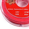 2-Ply Round Waxed Cotton Thread Cords YC-T004-01A-27-2
