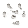 Anti-Tarnish Rhodium Plated 925 Sterling Silver Peg Bails STER-Z001-115P-1