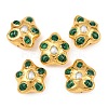 Natural Pearl & Synthetic Malachite Pendants KK-H516-11G-1