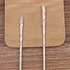 Alloy Hair Stick Findings PW-WG70408-01-1