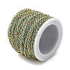 Handmade Brass Enamel Oval Link Chains CHC-L053-08G-08-3