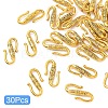 30Pcs Tibetan Style Alloy S-Hook Clasps TIBE-YW0001-96AG-1