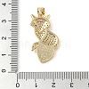 Brass Micro Pave Clear Cubic Zirconia Pendants KK-I712-56C-G-3