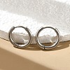 Tarnish Resistant 202 Stainless Steel Huggie Hoop Earrings X-EJEW-F111A-14mm-P-1