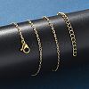 304 Stainless Steel Cable Chain Necklace X-STAS-T040-PJ205-40-4