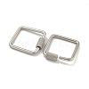 Non-Tarnish 304 Stainless Steel Screw Carabiner Lock Charms STAS-C092-04A-P-2