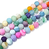 Natural Weathered Agate Beads Strands G-G589-10mm-11-2